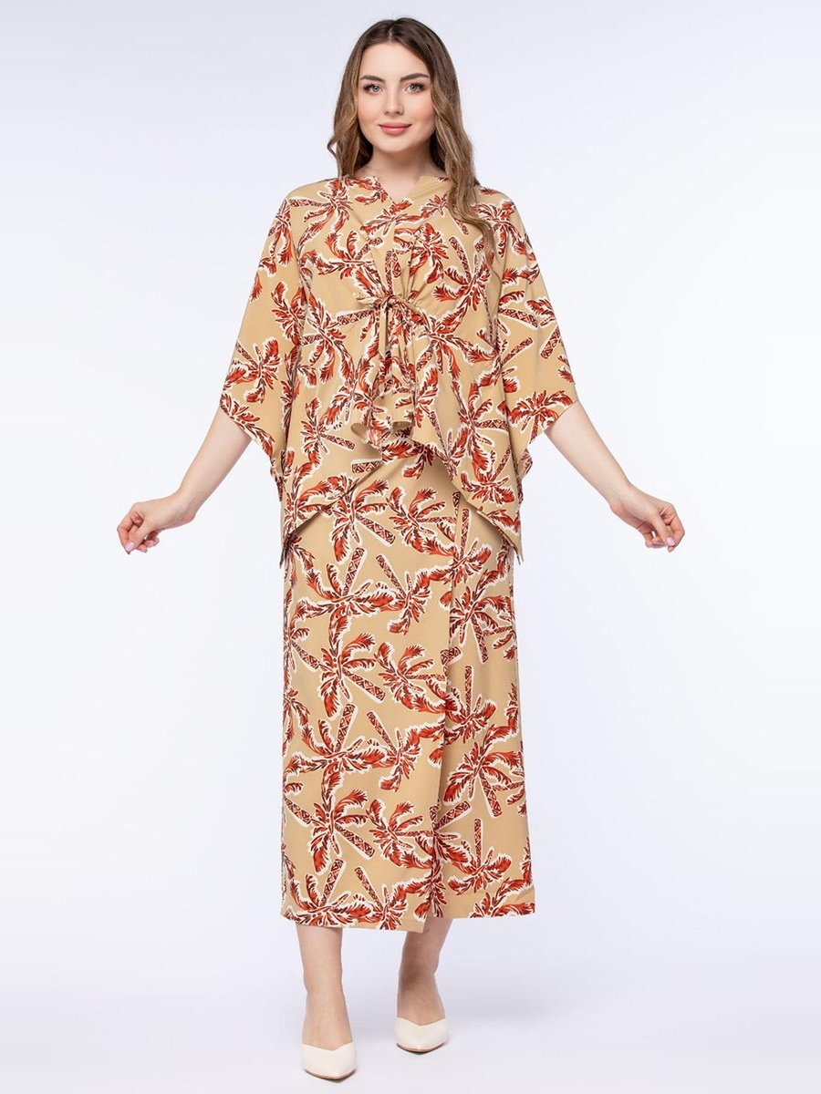 Printed Wrap Pants