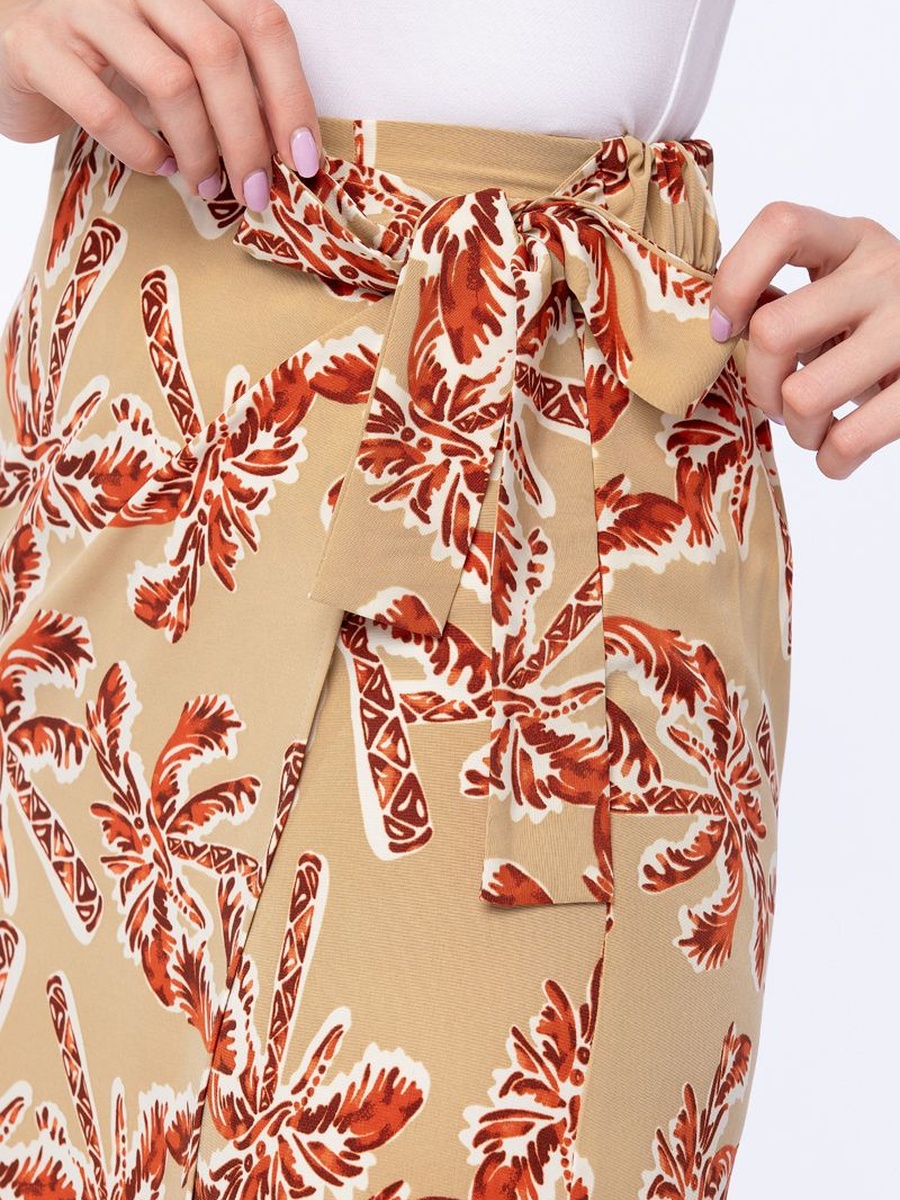 Printed Wrap Pants