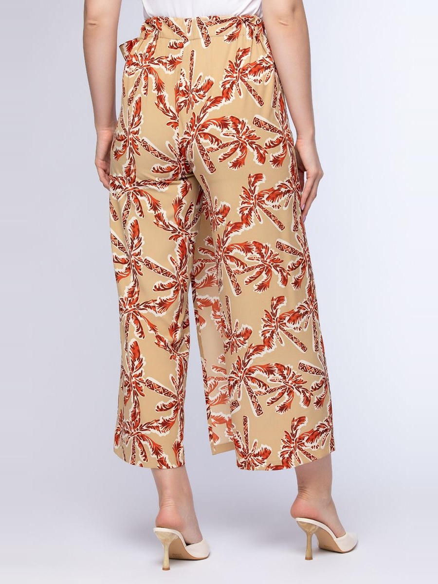 Printed Wrap Pants