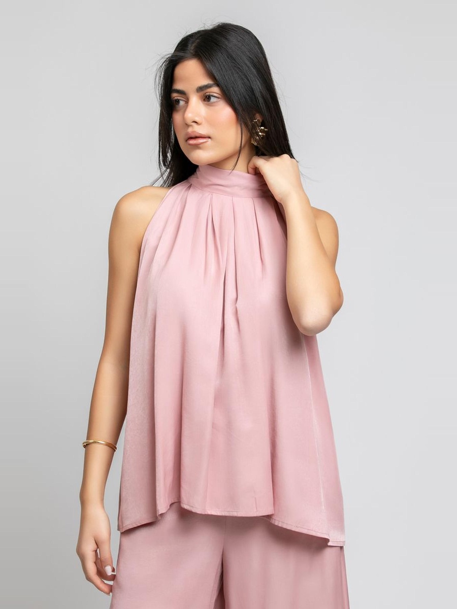 Sleeveless Top with Back Bow