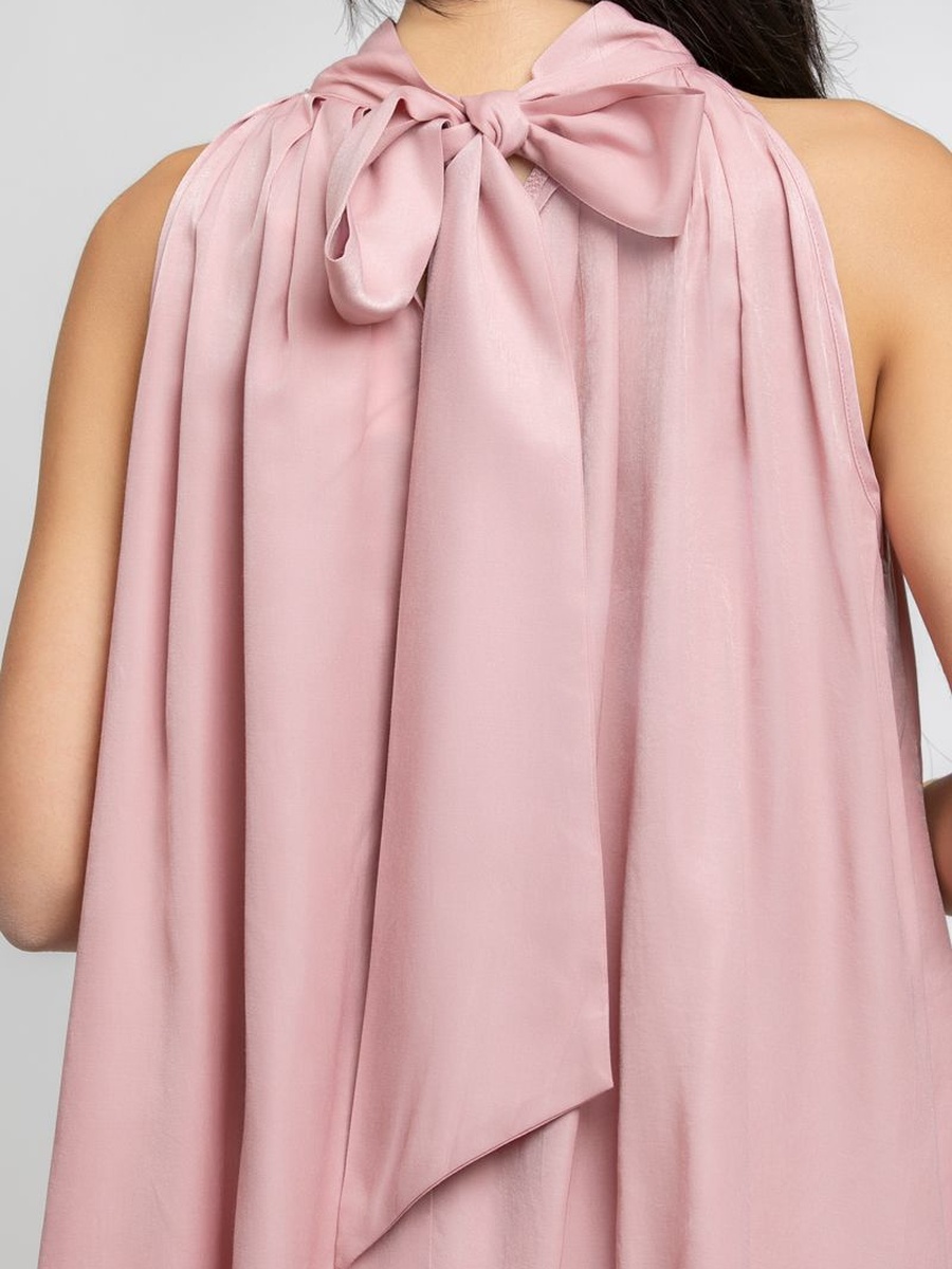 Sleeveless Top with Back Bow
