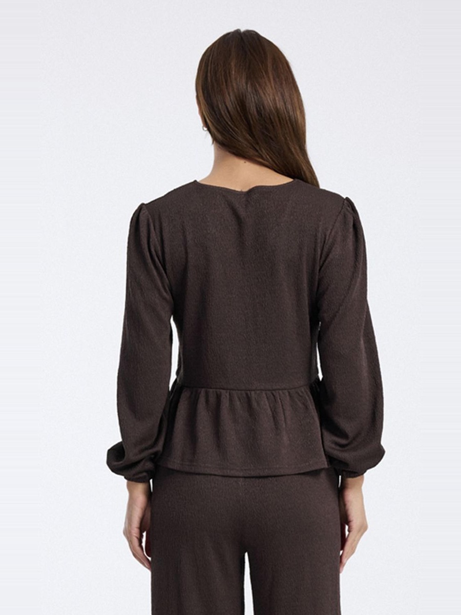Blouse with Front Tie Detail