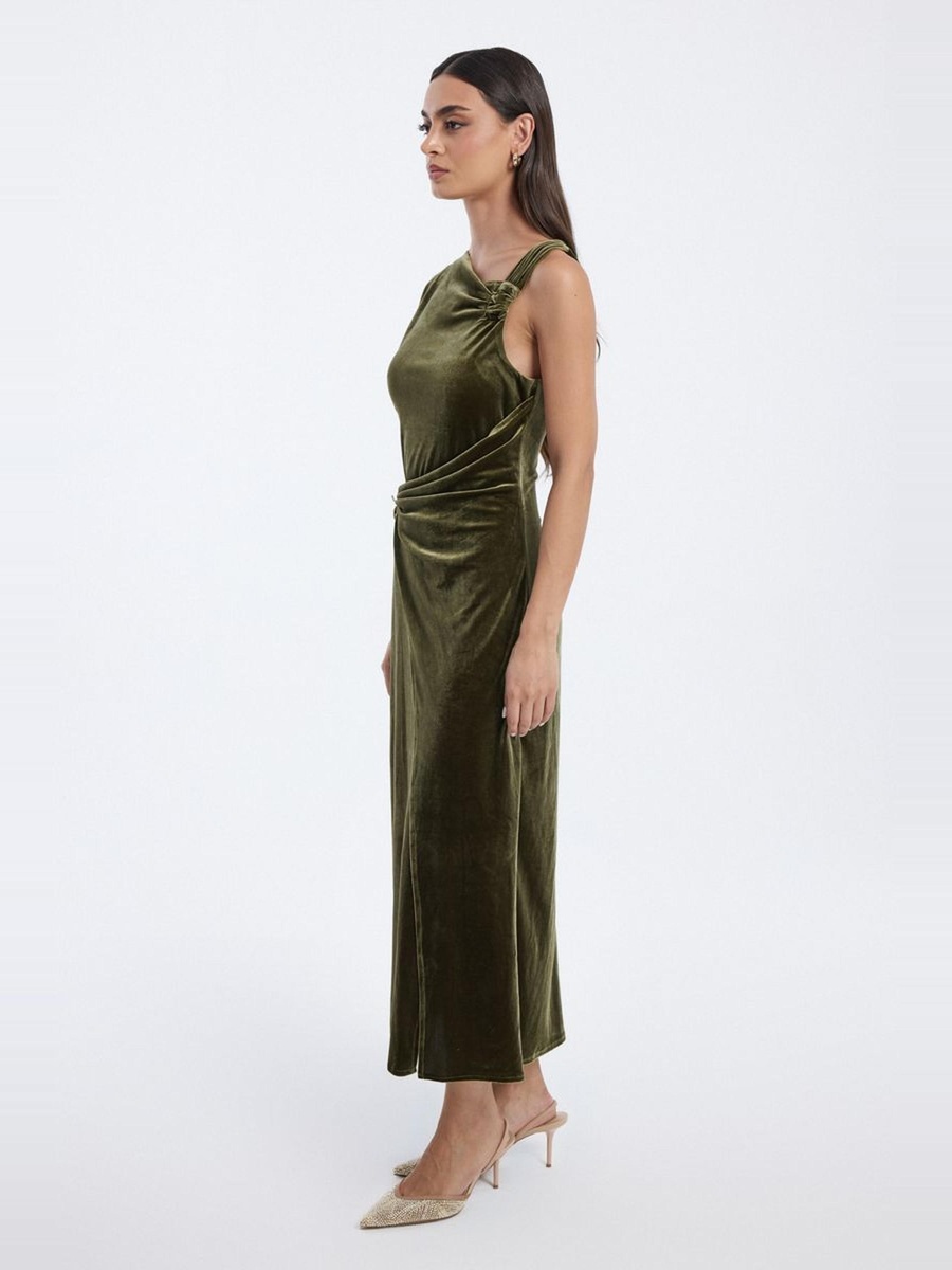 Velvet Asymmetric Dress