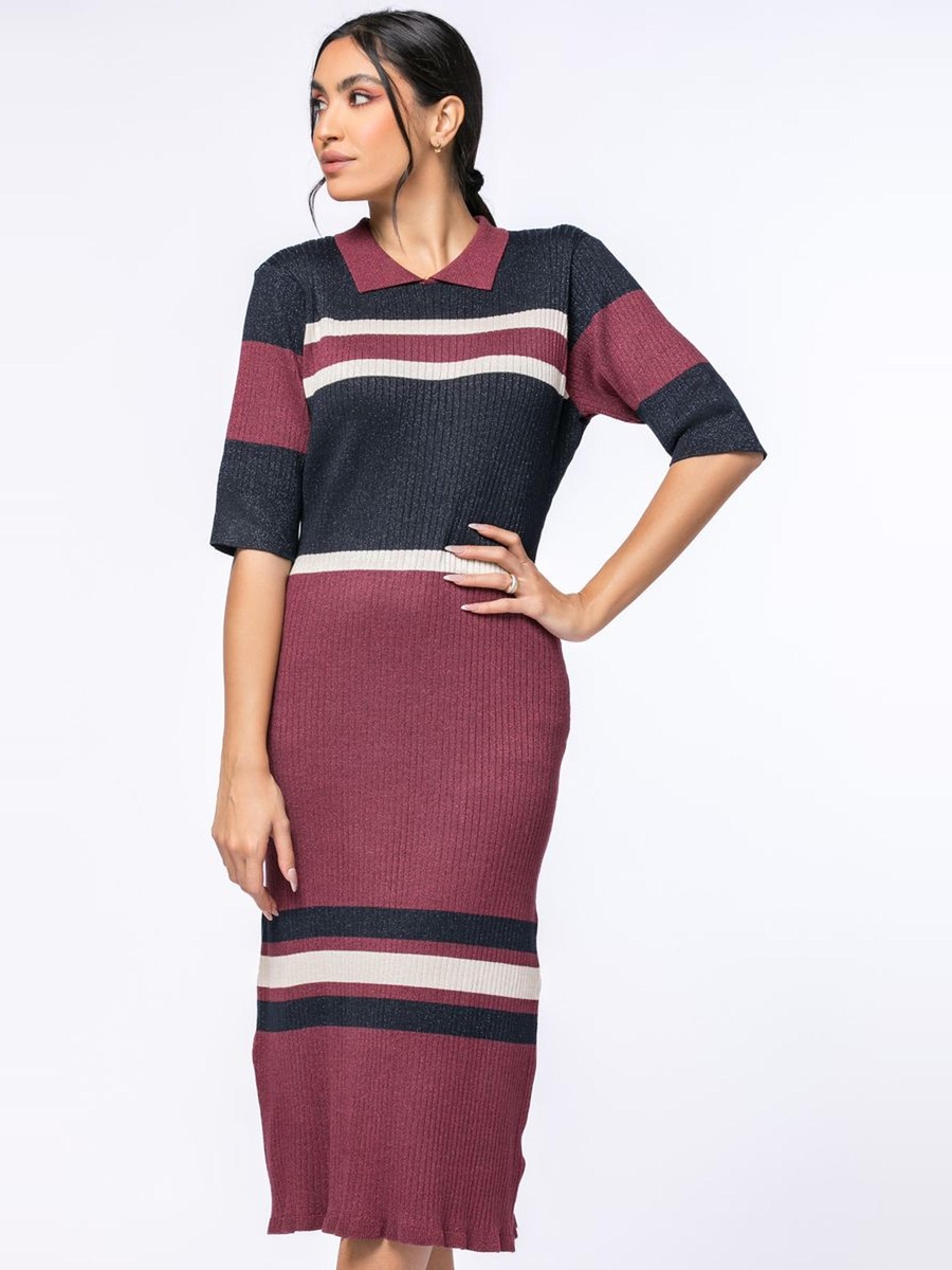 Colored Knitted Dress
