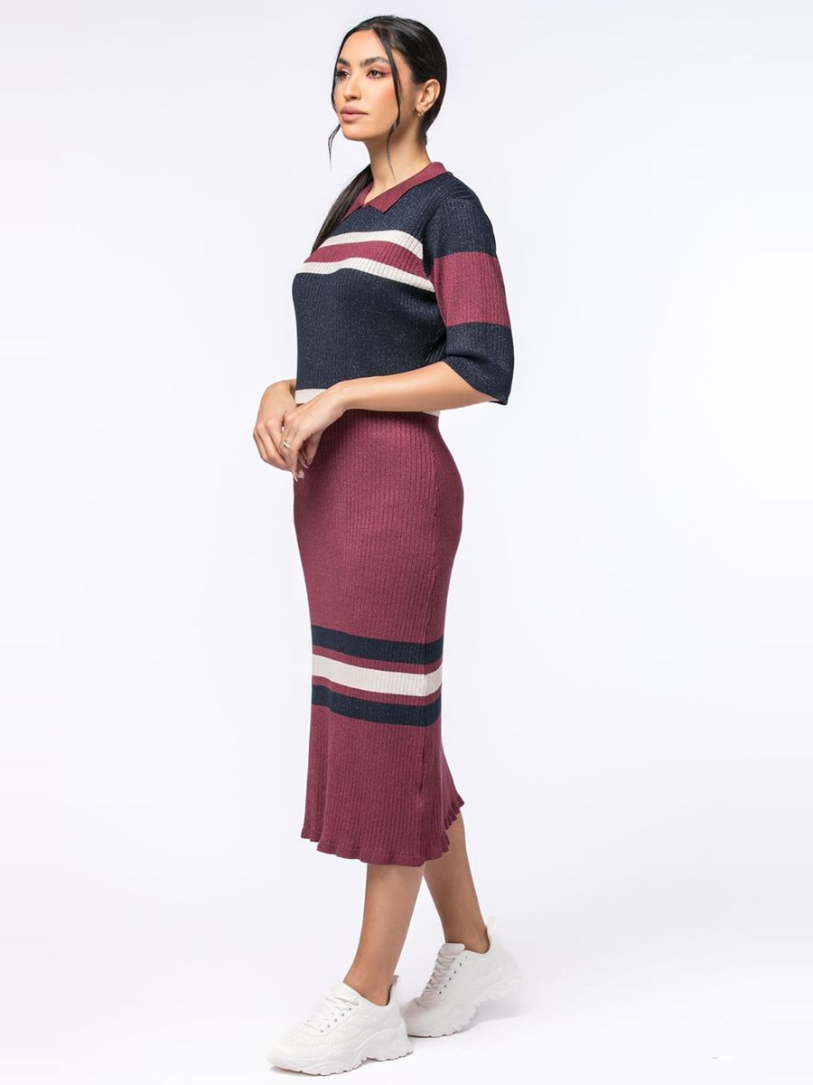 Colored Knitted Dress