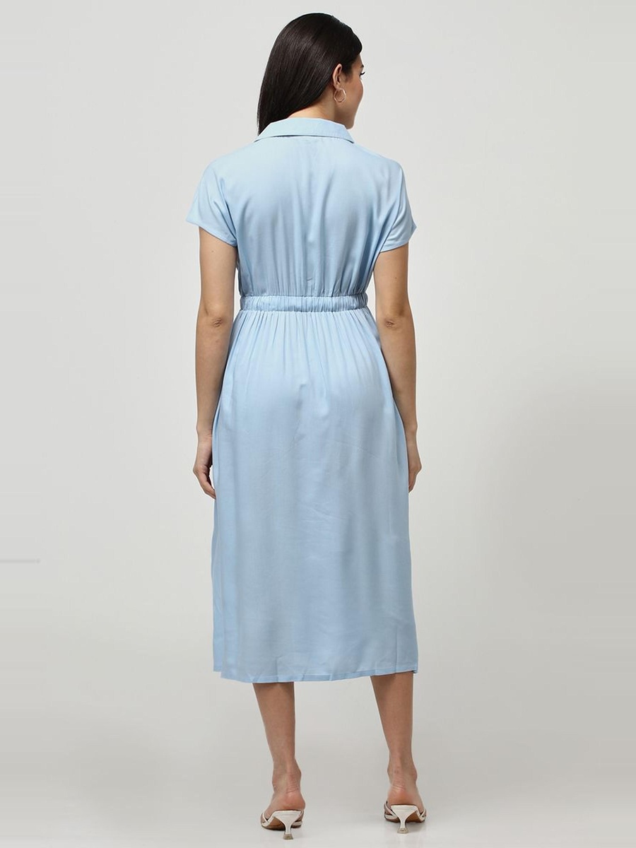 Dress with Waist Drawstring