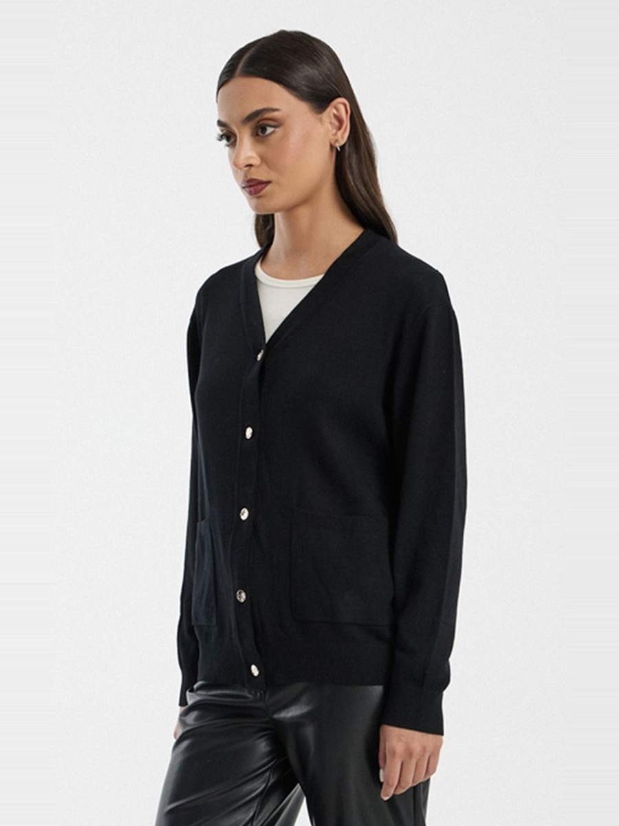 Button Front Knitted Cardigan