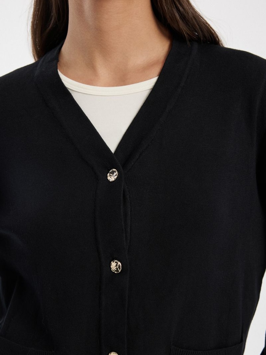 Button Front Knitted Cardigan