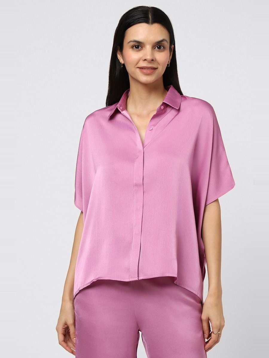 Asymmetric Plain Shirt