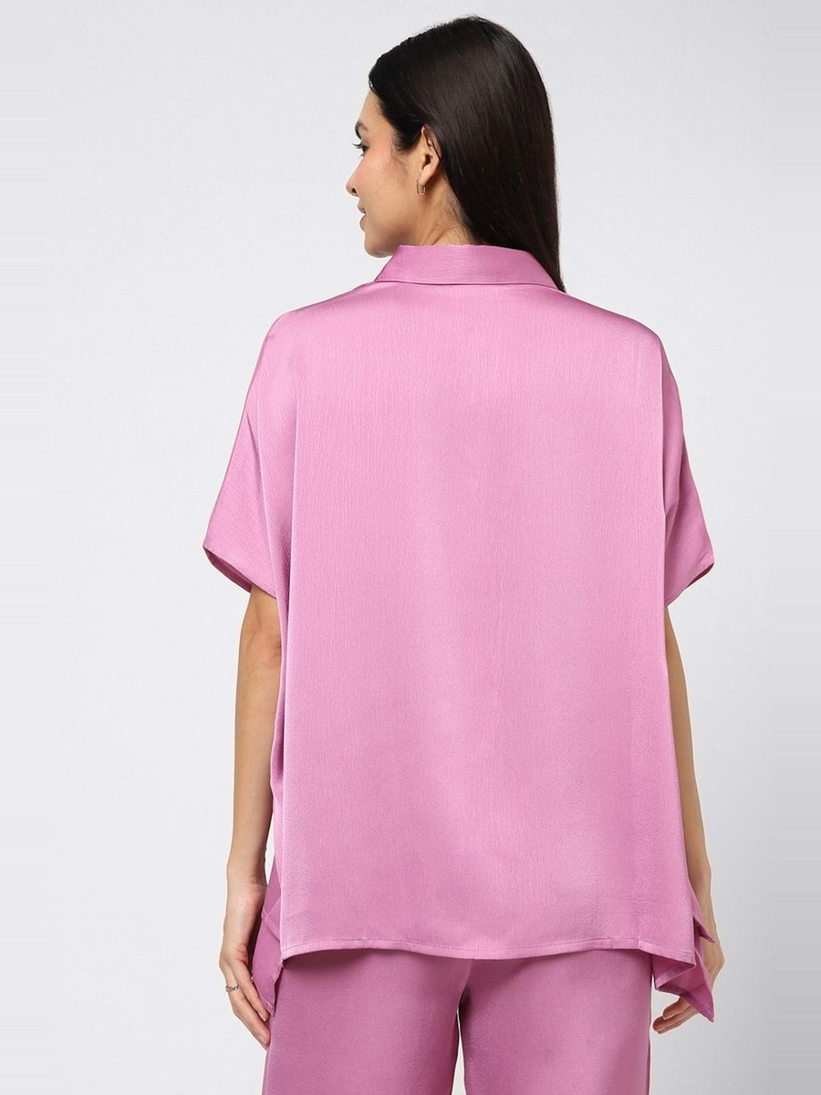 Asymmetric Plain Shirt