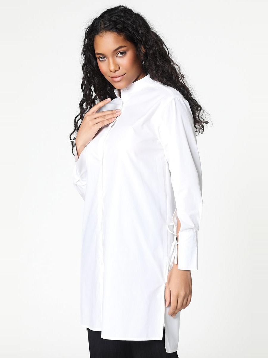 Shirt with Back Drawstrings