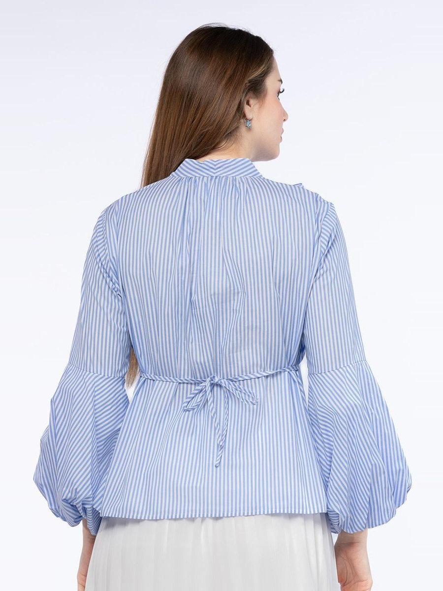 Shirt with Puffed Sleeves