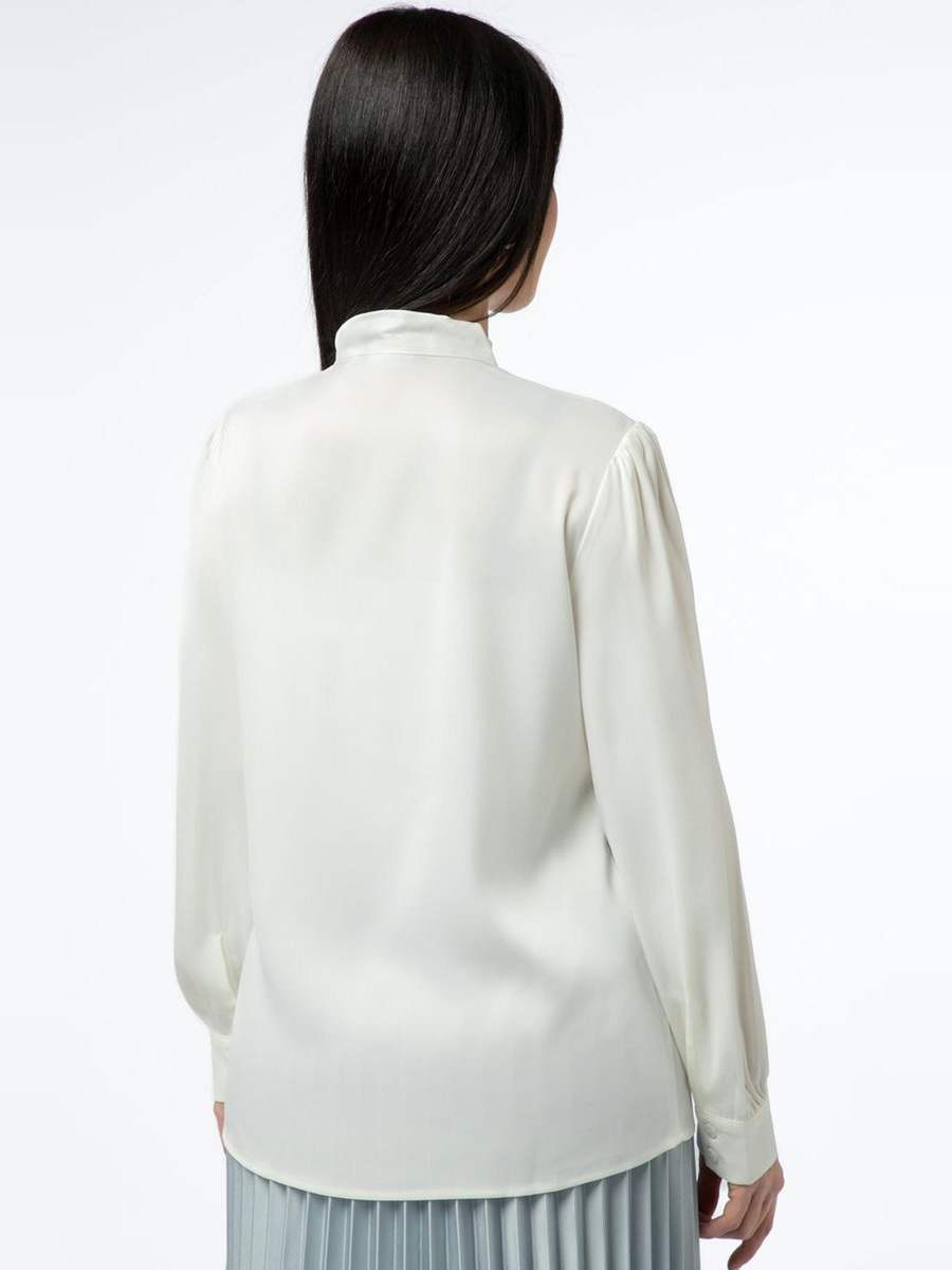 Solid Colored Satin Shirt with Straps