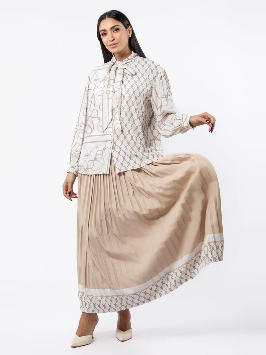 Mettalic Shirt with Neck Strap