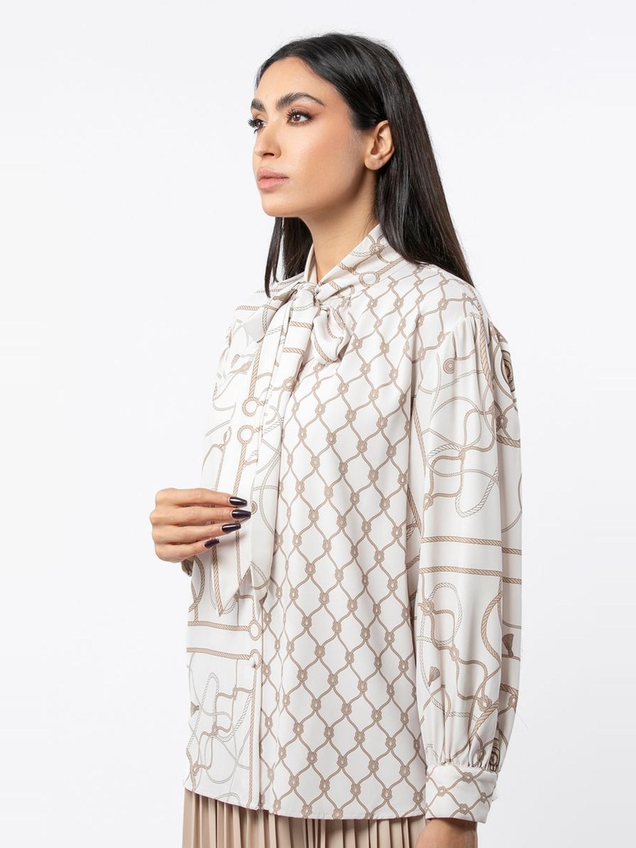 Mettalic Shirt with Neck Strap
