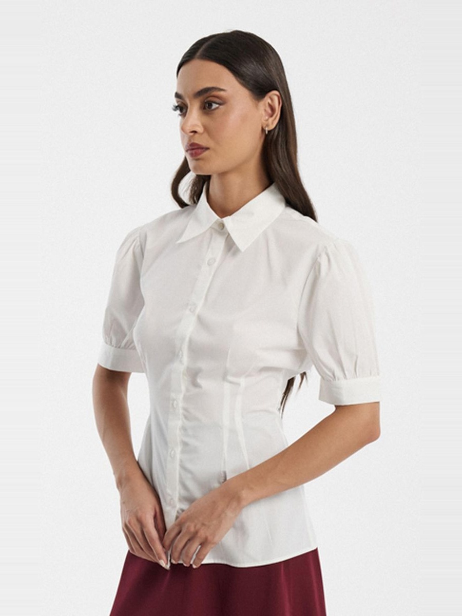 Short Sleeve Shirt with Button Front