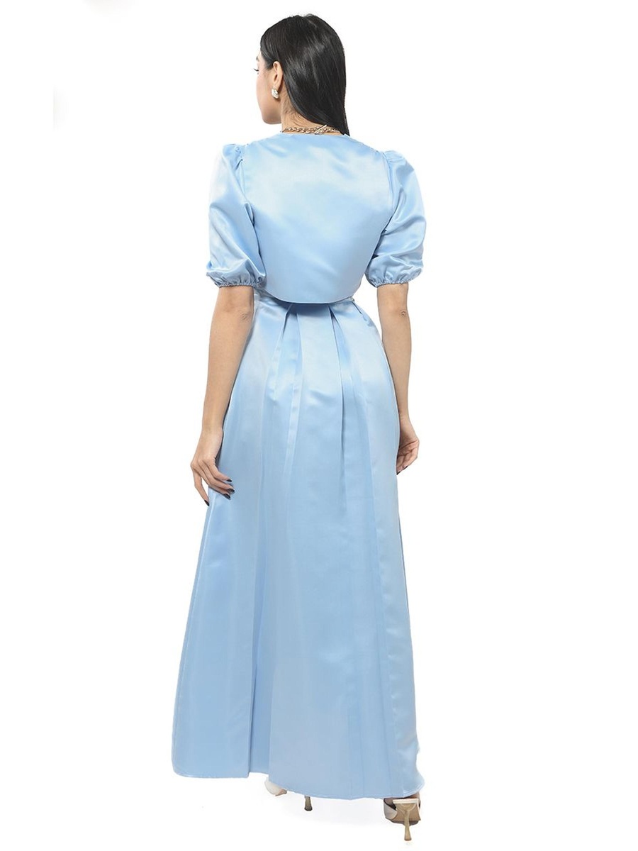 Maxi Dress with Over Bolero