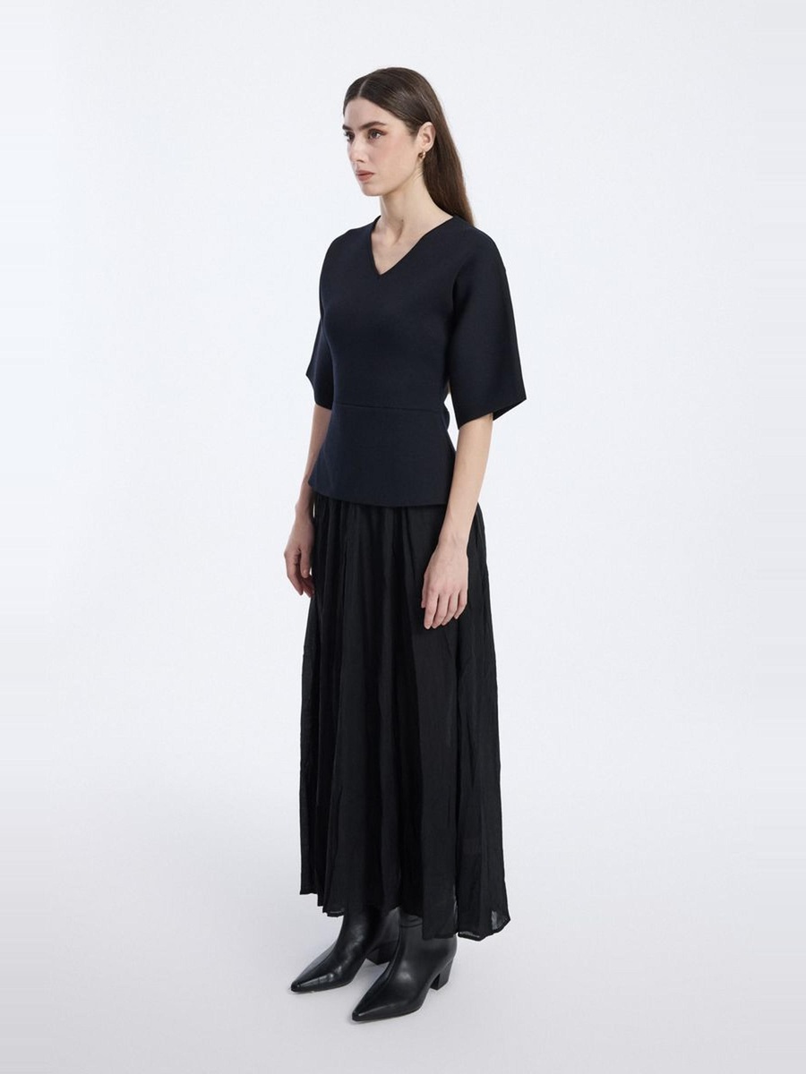 Maxi Dress with Peplum Top