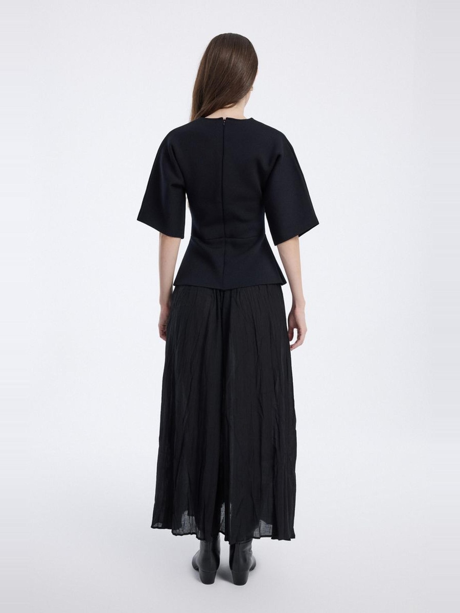 Maxi Dress with Peplum Top