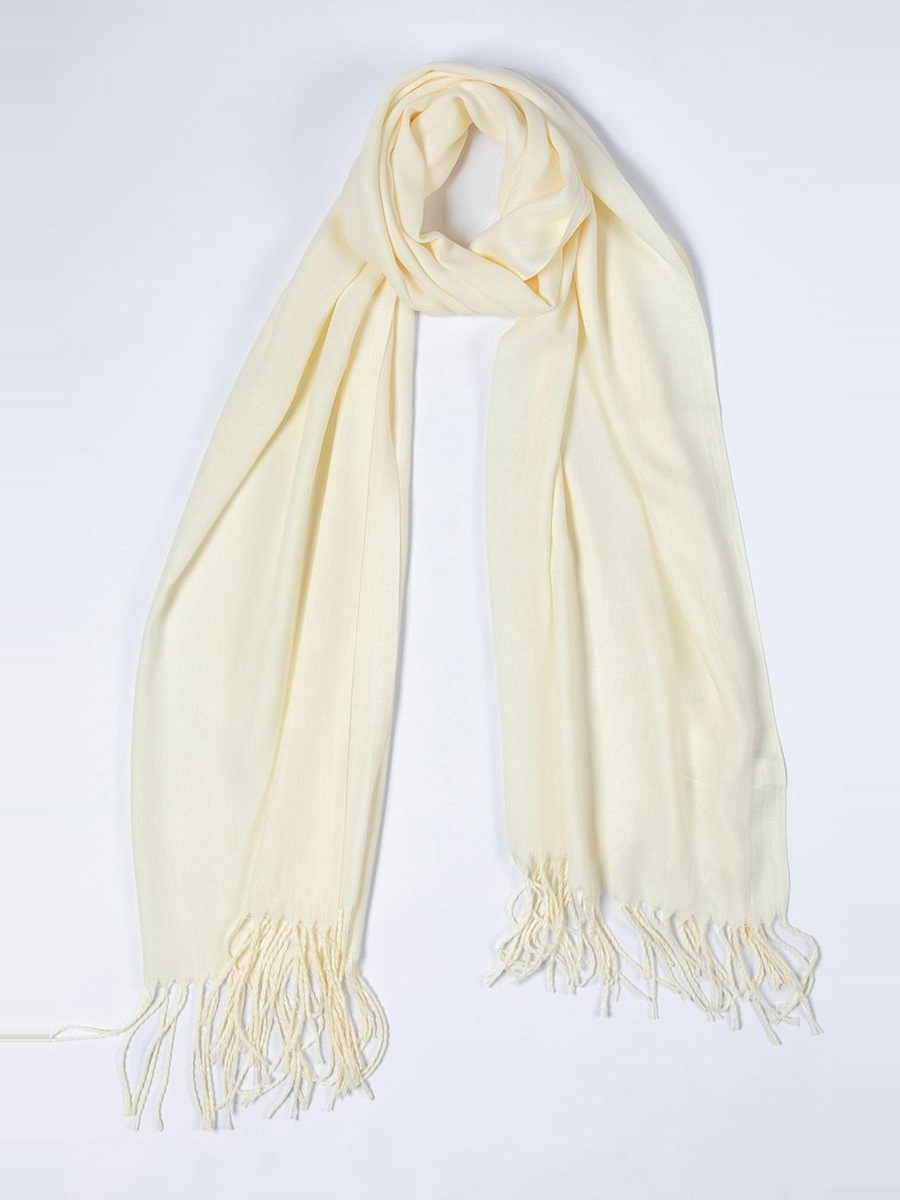 Plain Scarf with Fringe