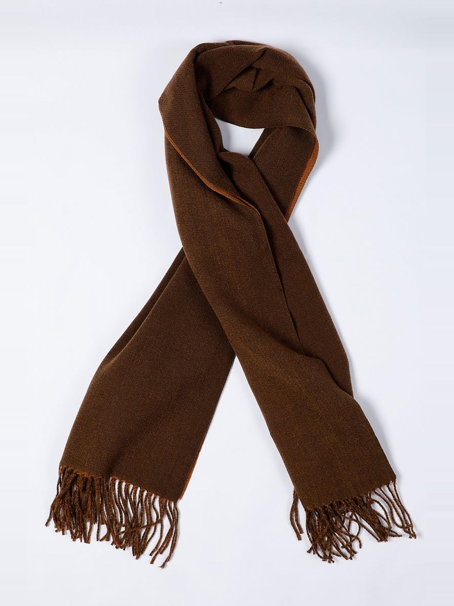 Plain Scarf with Tassel Fringe