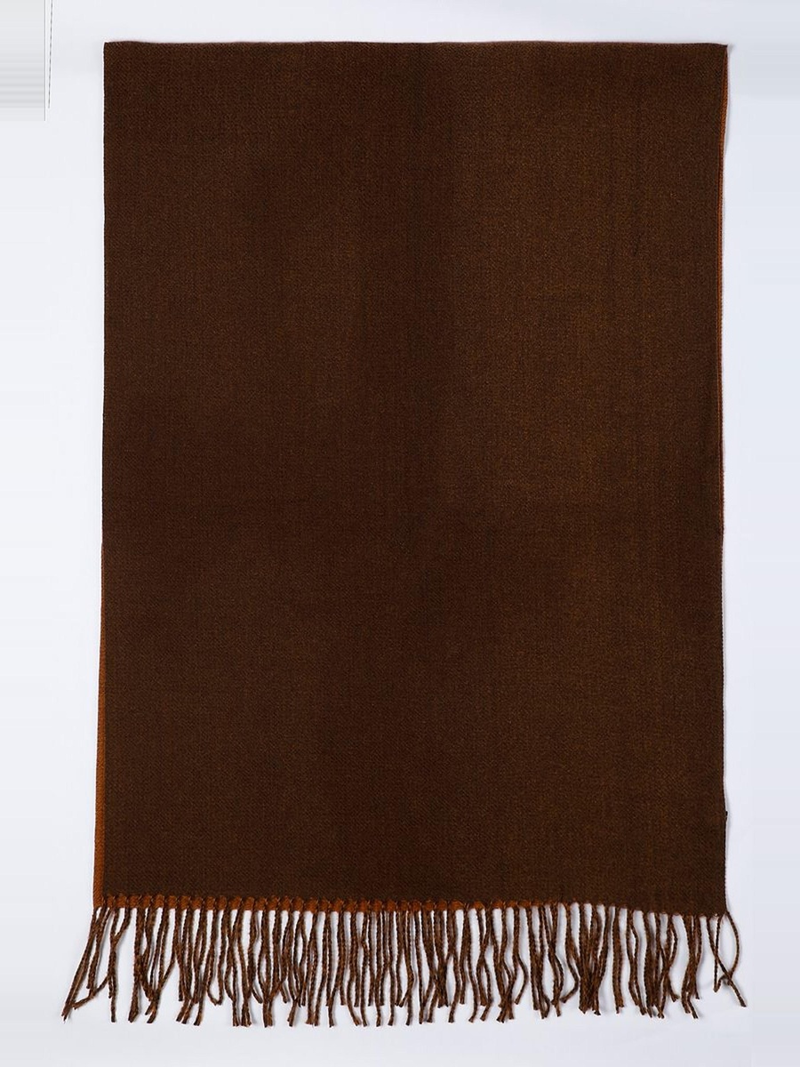 Plain Scarf with Tassel Fringe