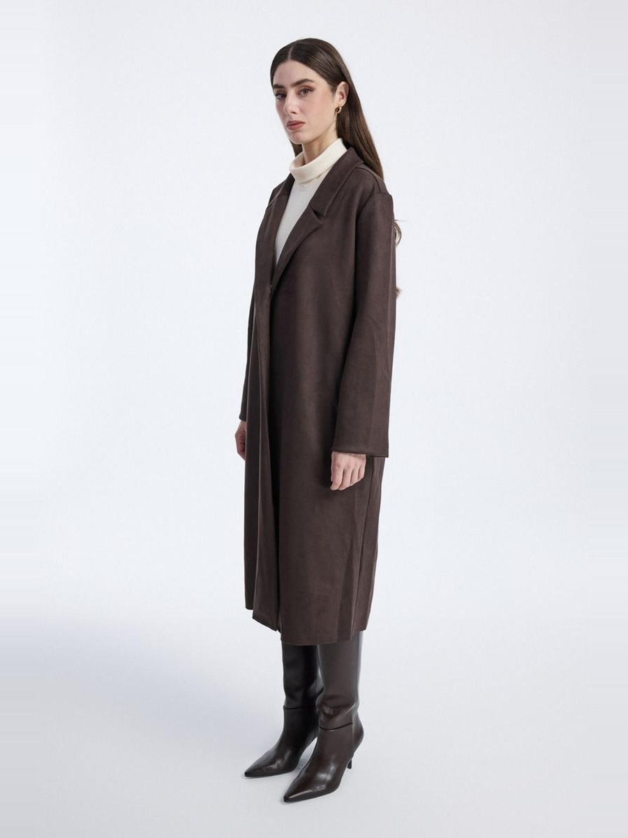 Longline Coat with Side Pockets