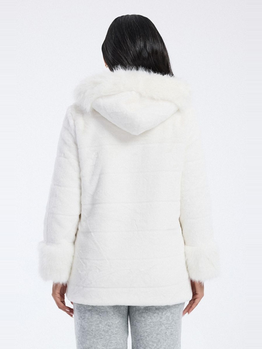 Faux Fur Hooded Jacket