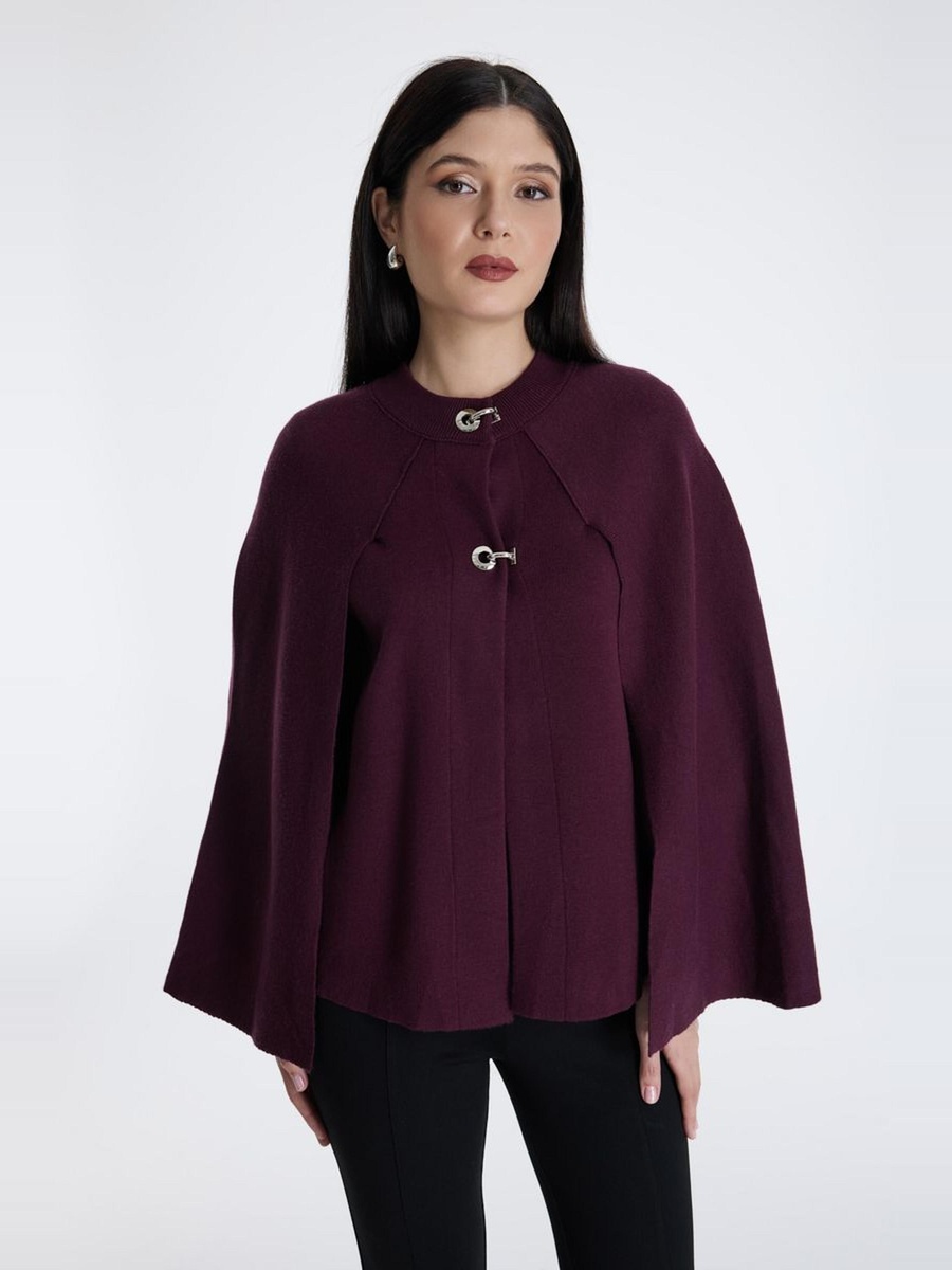 Cape Style Knit Jacket