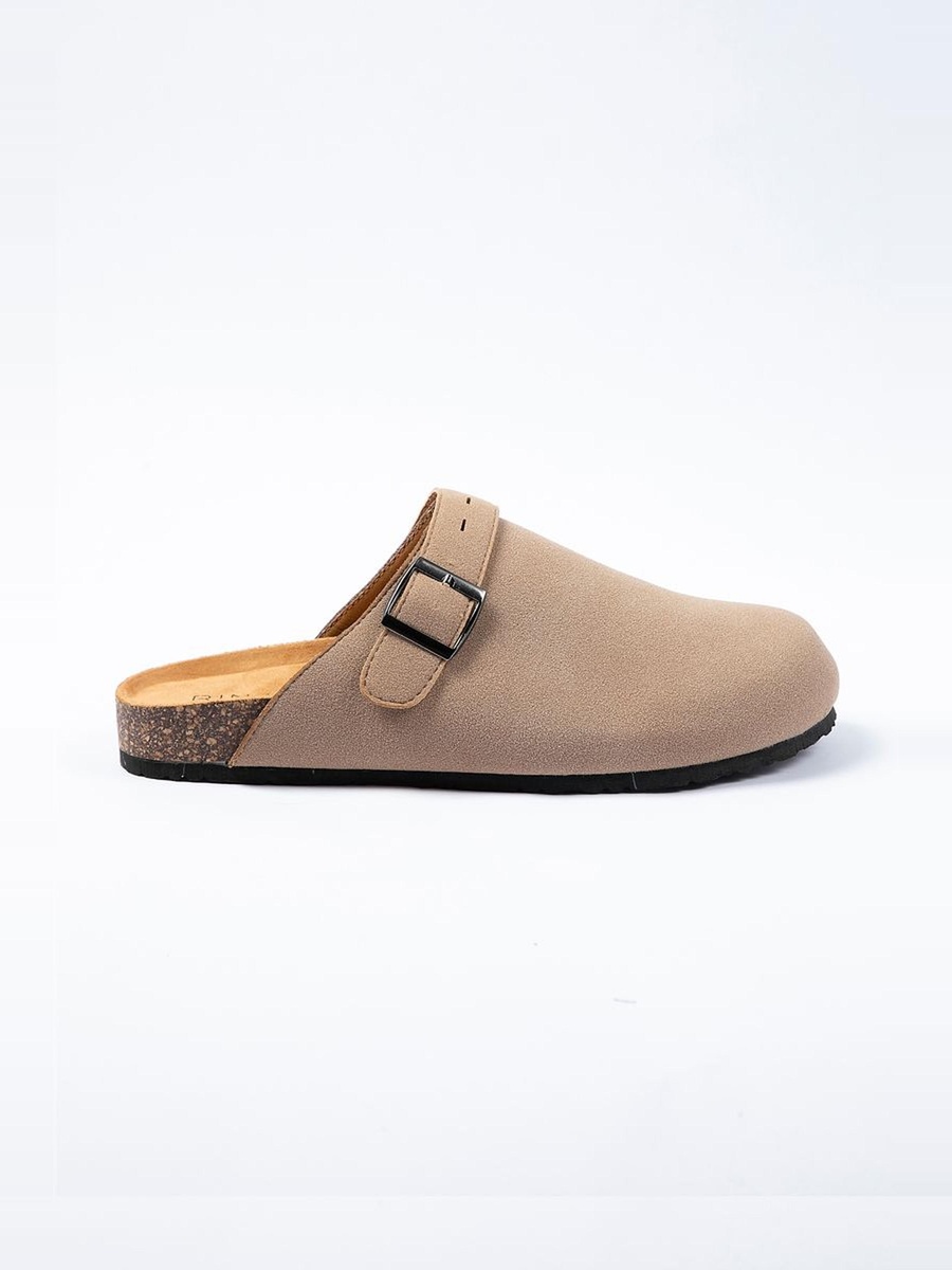 Suede Slip On Clogs