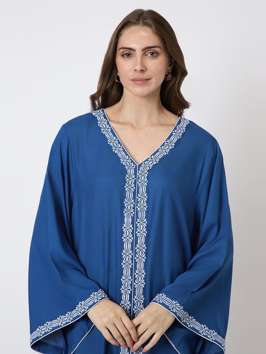 جلابية نسائية ماكسي بتطريز