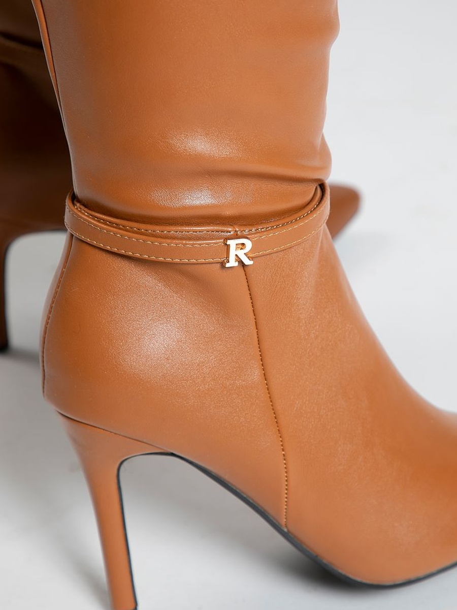 Knee High Boots with Side Zipper