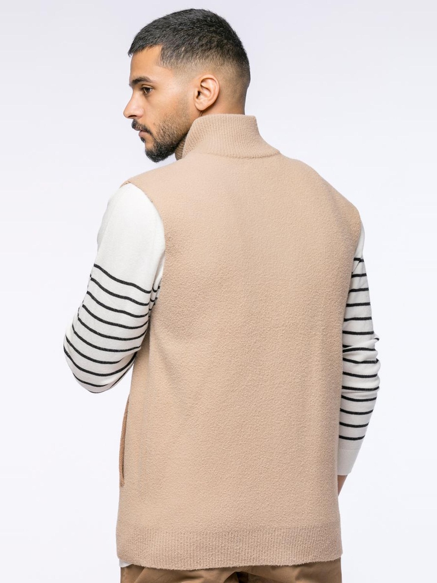 Contrast Knitted Vest