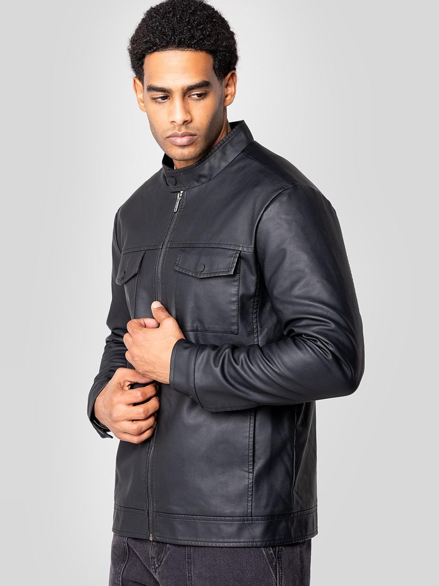 Faux Leather Jacket