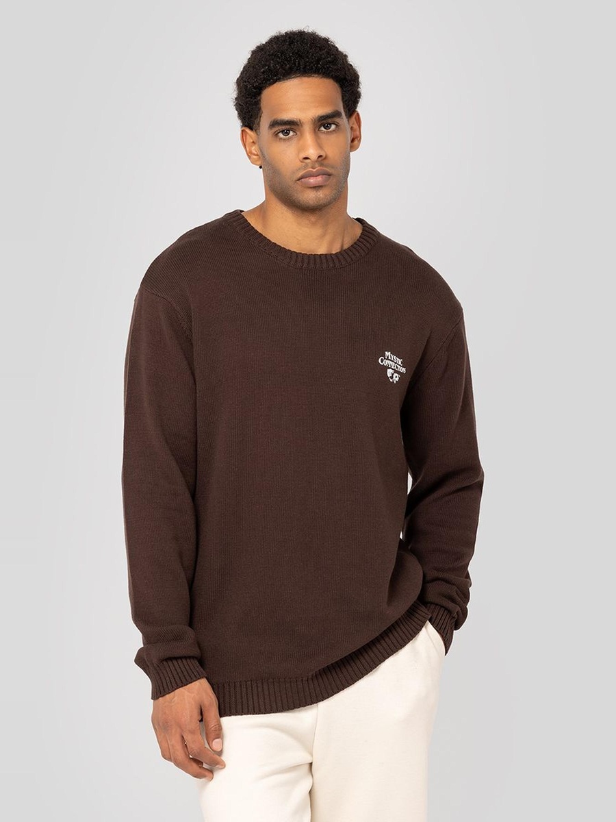 Knitted Sweater with Back Print