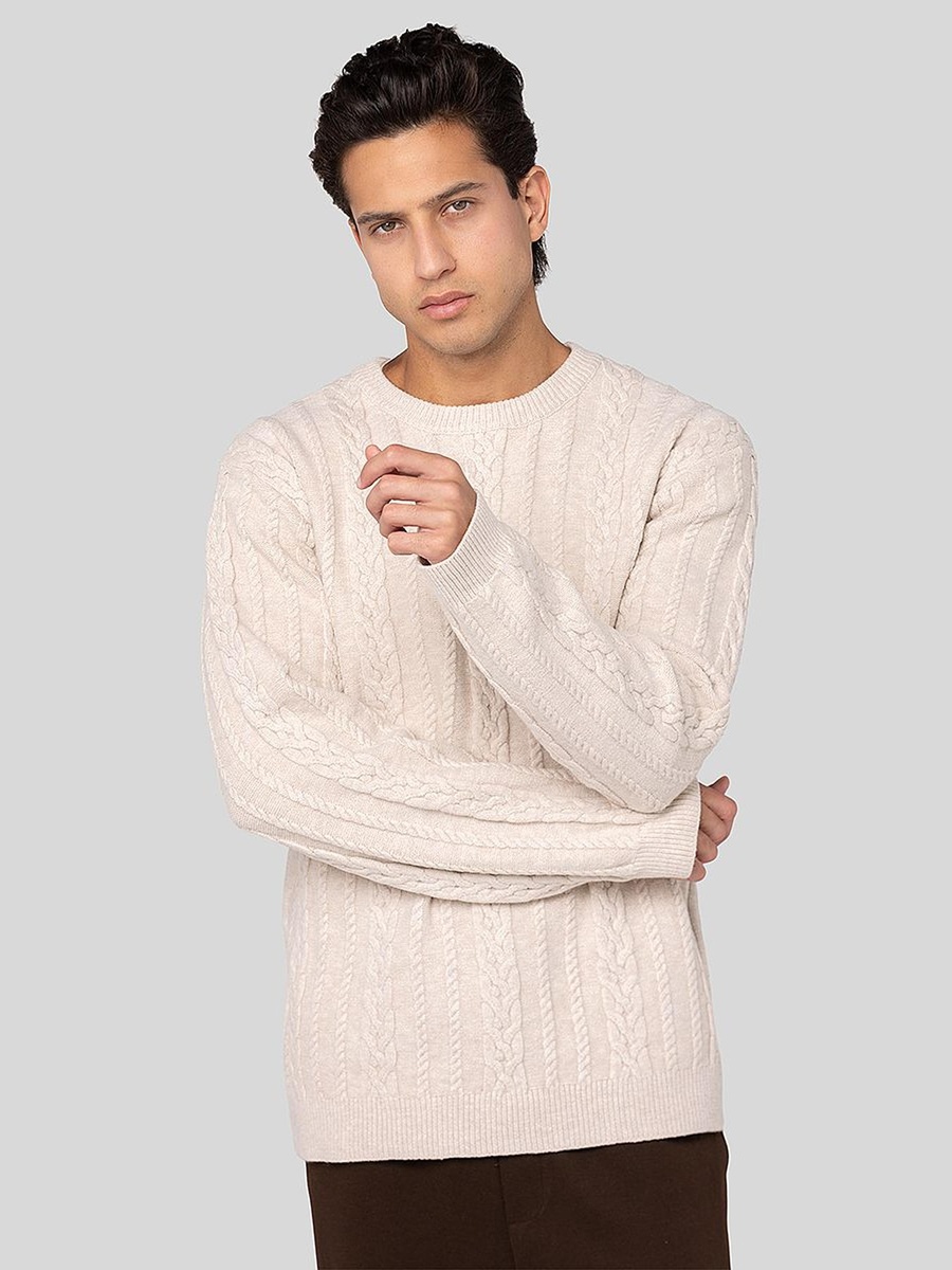 Men Cable Knit Sweater