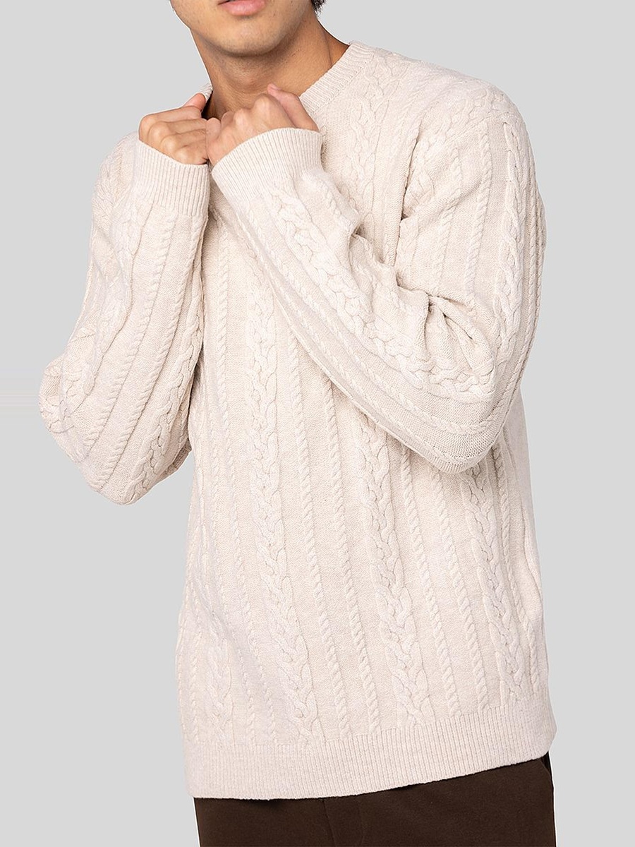 Men Cable Knit Sweater