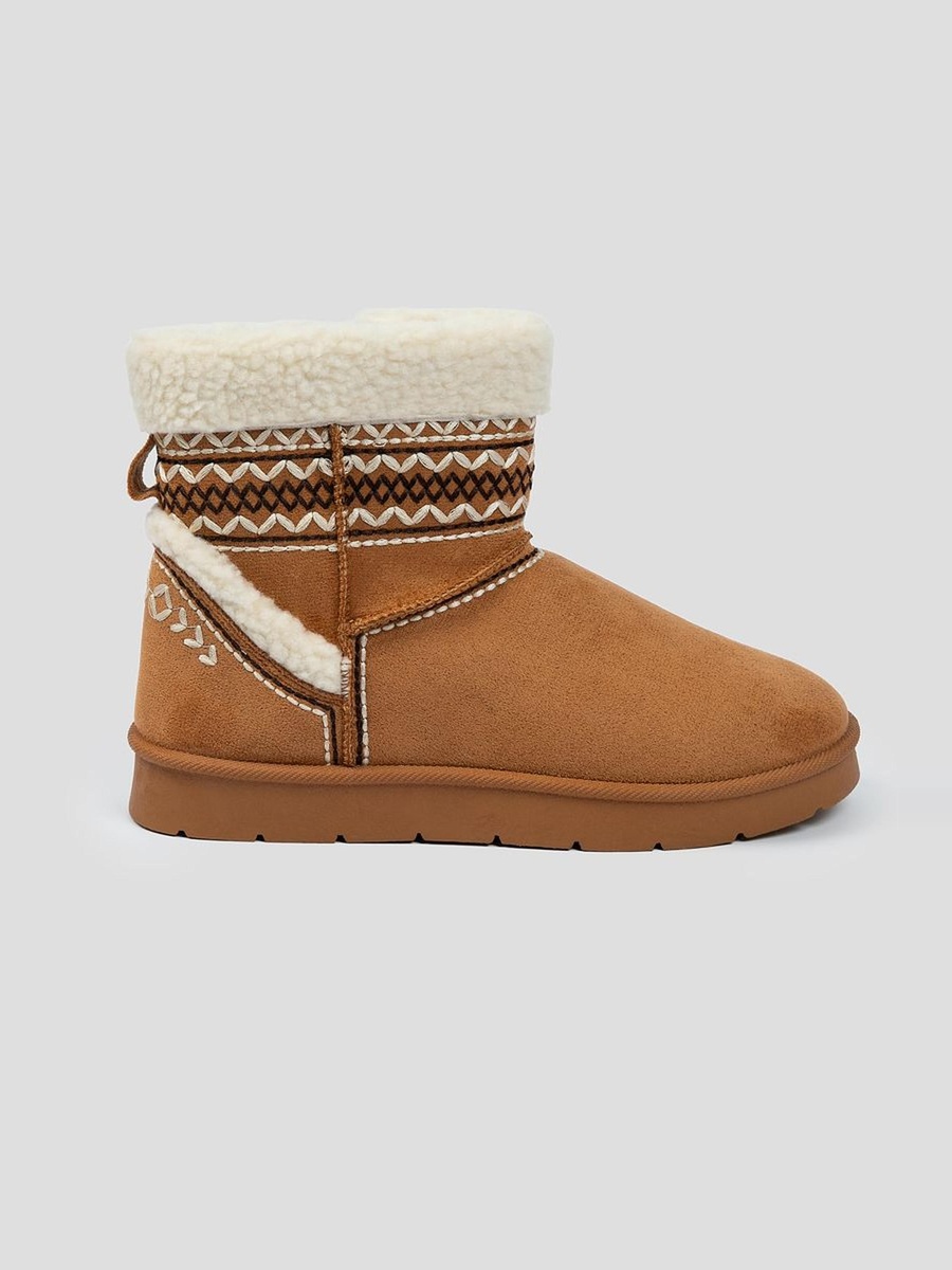 Faux Fur Lined Ankle Boots