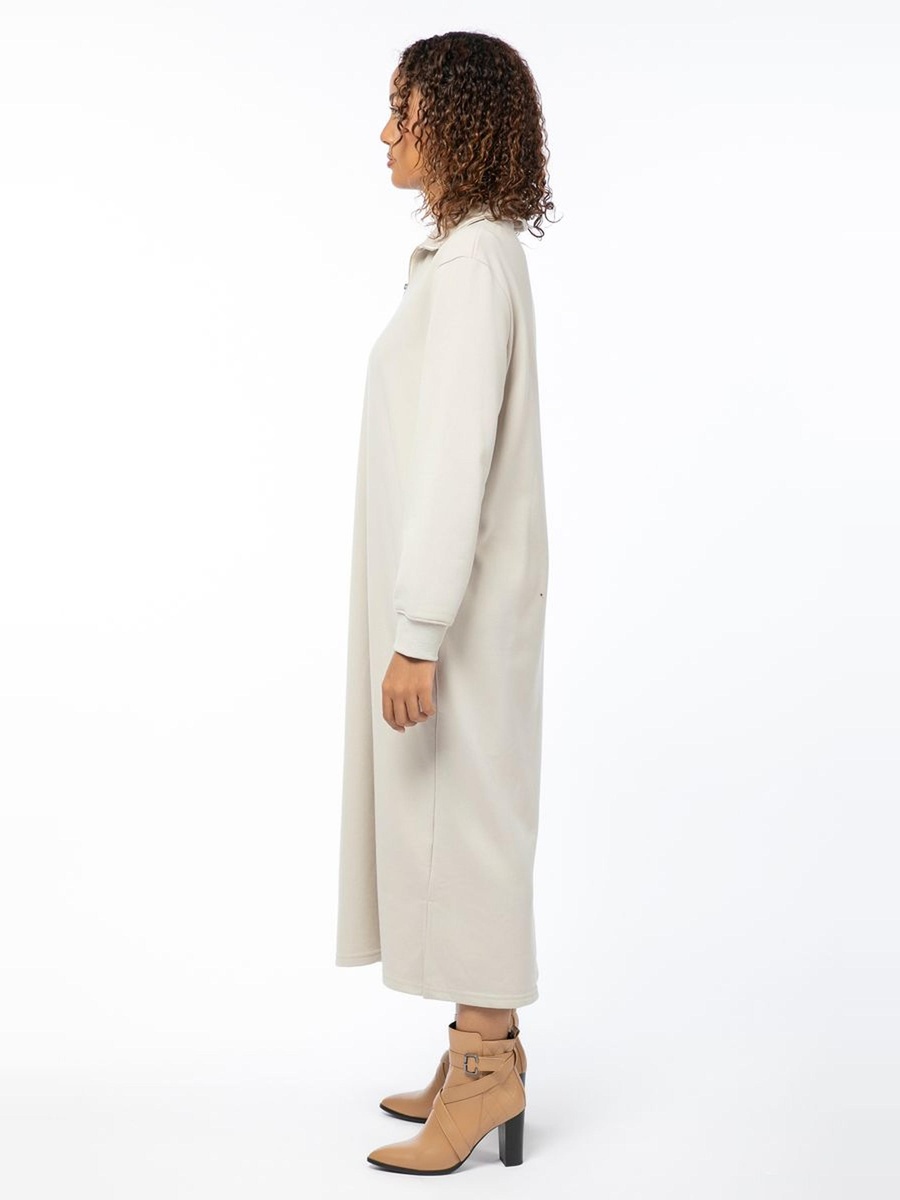 Longline Dress with Side Slits