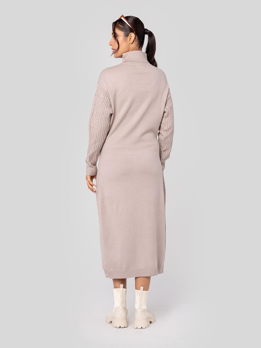 Knitted High Neck Dress