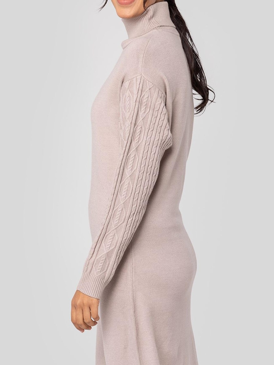 Knitted High Neck Dress