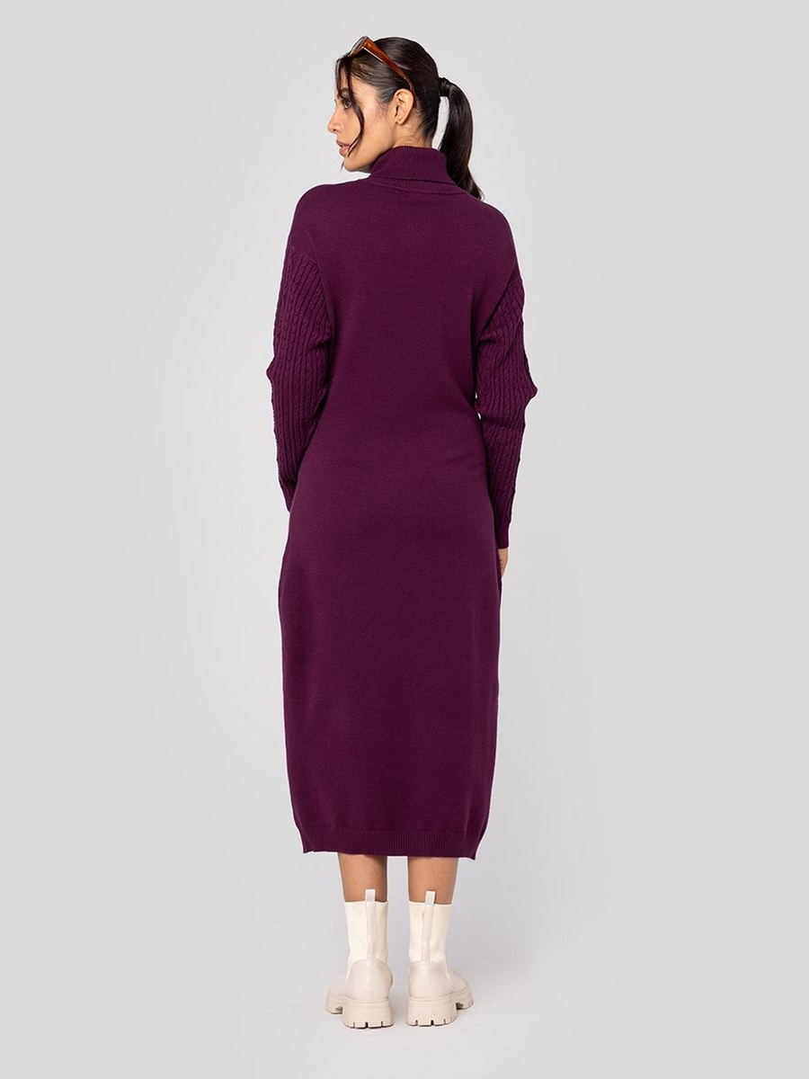 Knitted High Neck Dress