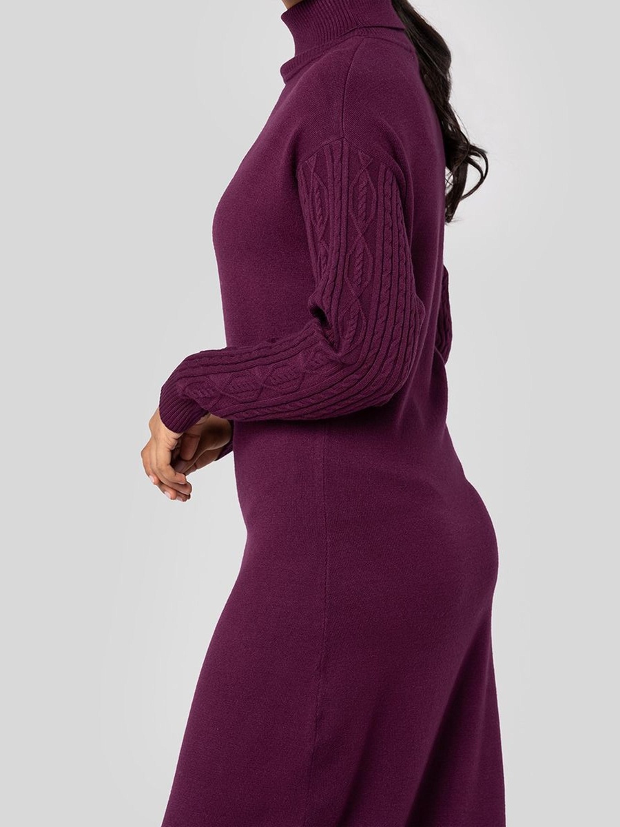 Knitted High Neck Dress