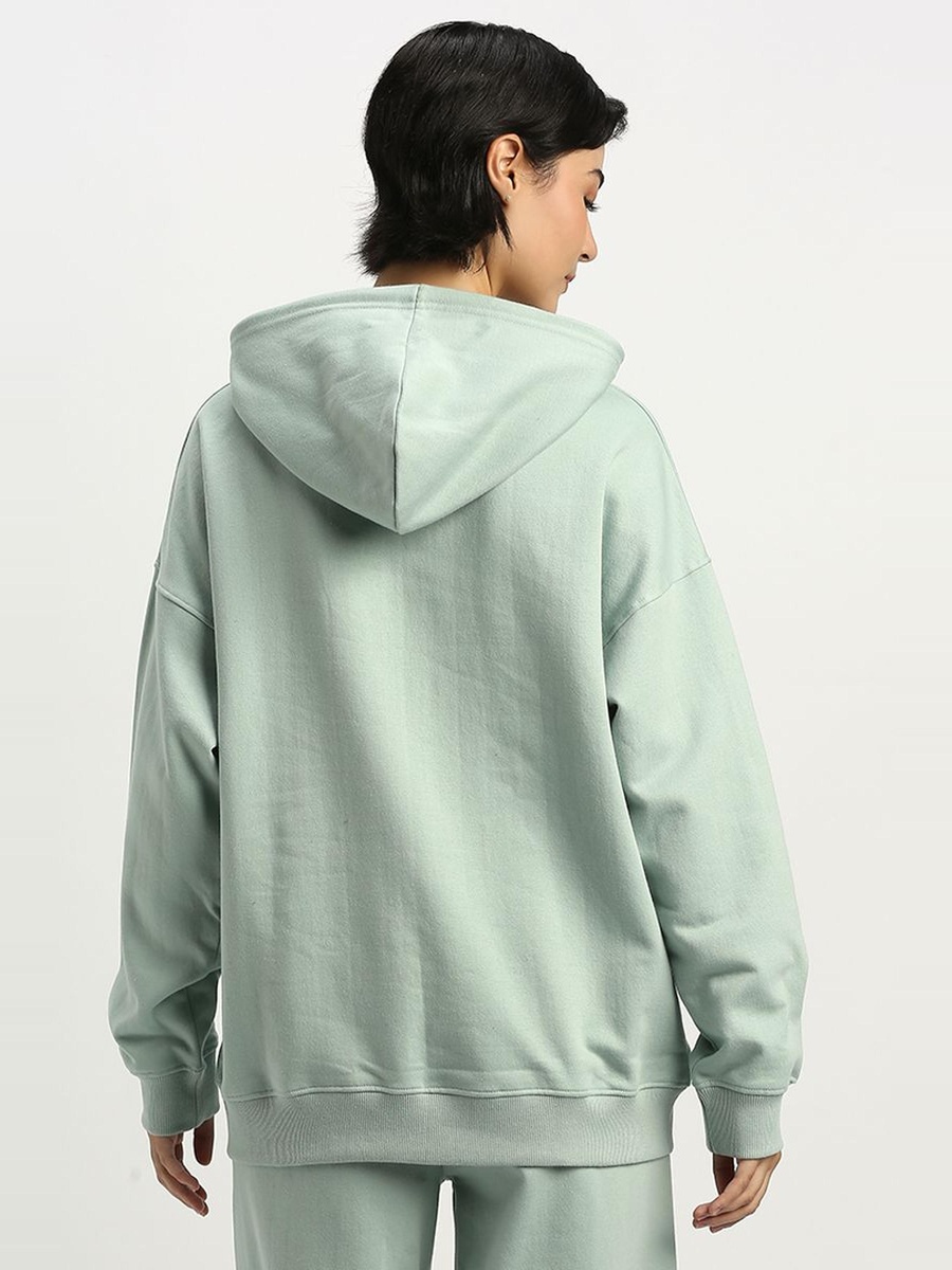 Zip-Up Hoodie with Front Embroidery