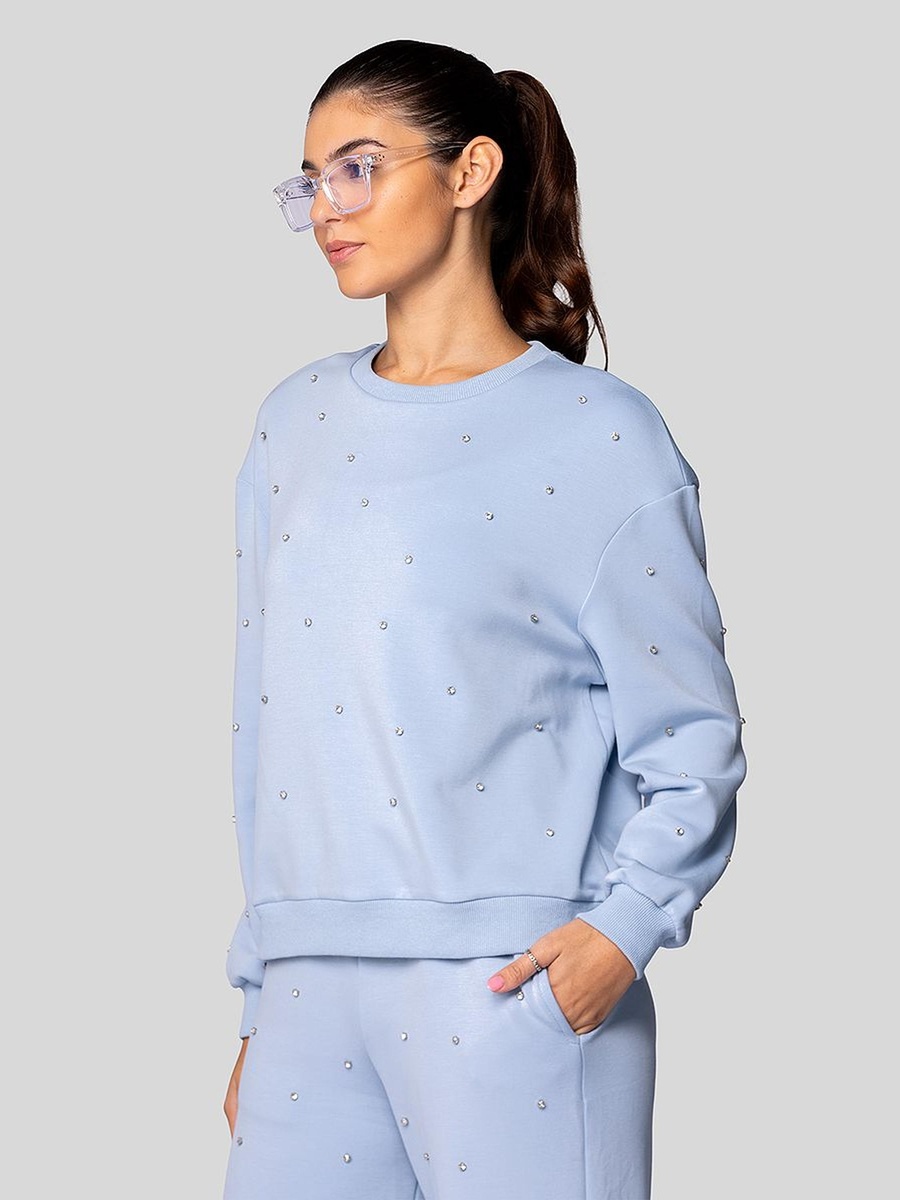 Sweatshirt with Shiny Embellishment