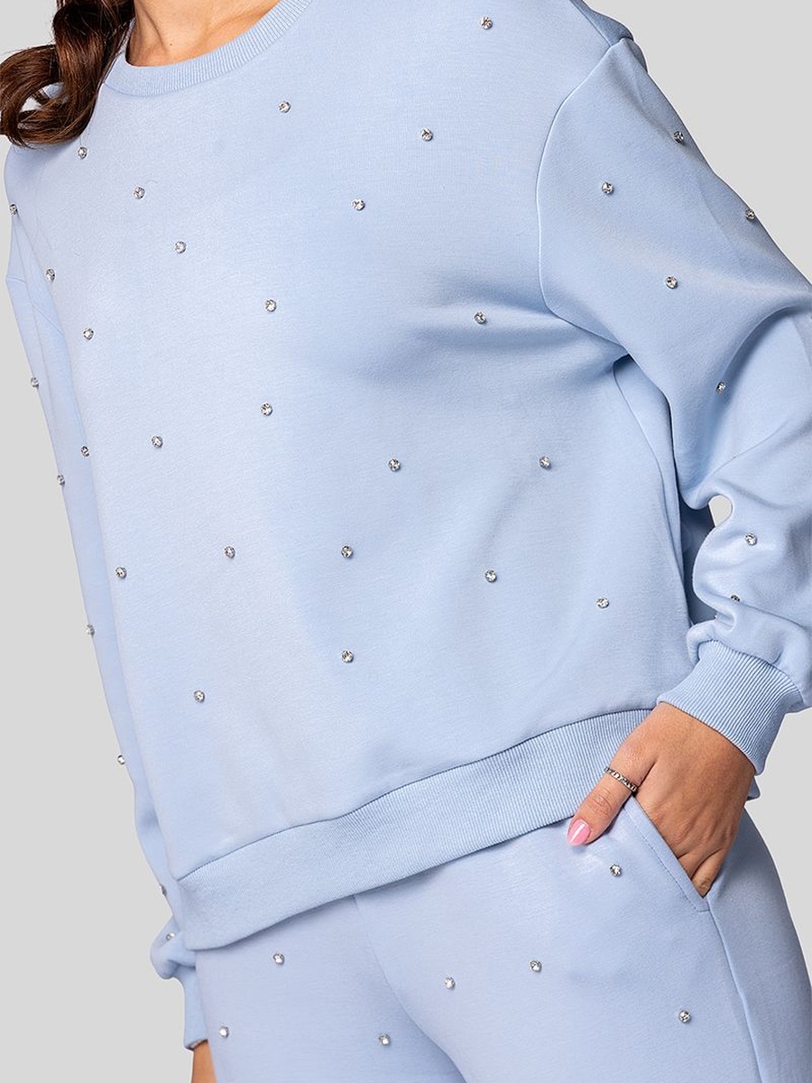 Sweatshirt with Shiny Embellishment