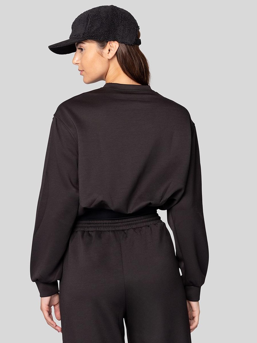 Cropped Printed Sweatshirt
