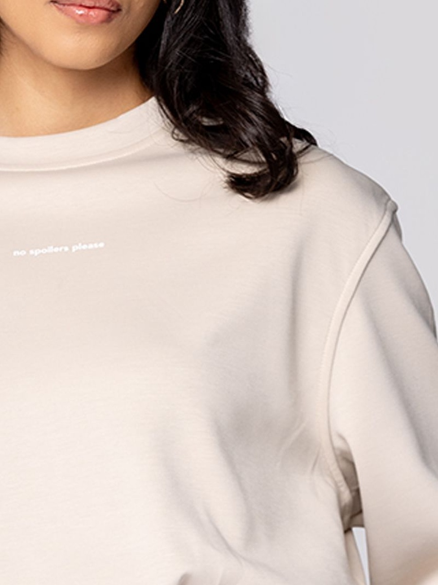 Cropped Printed Sweatshirt