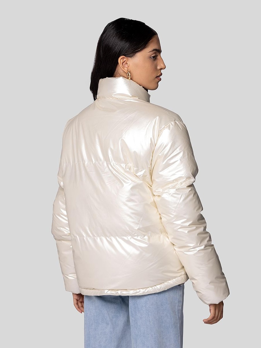 Puffer Jacket with High Collar