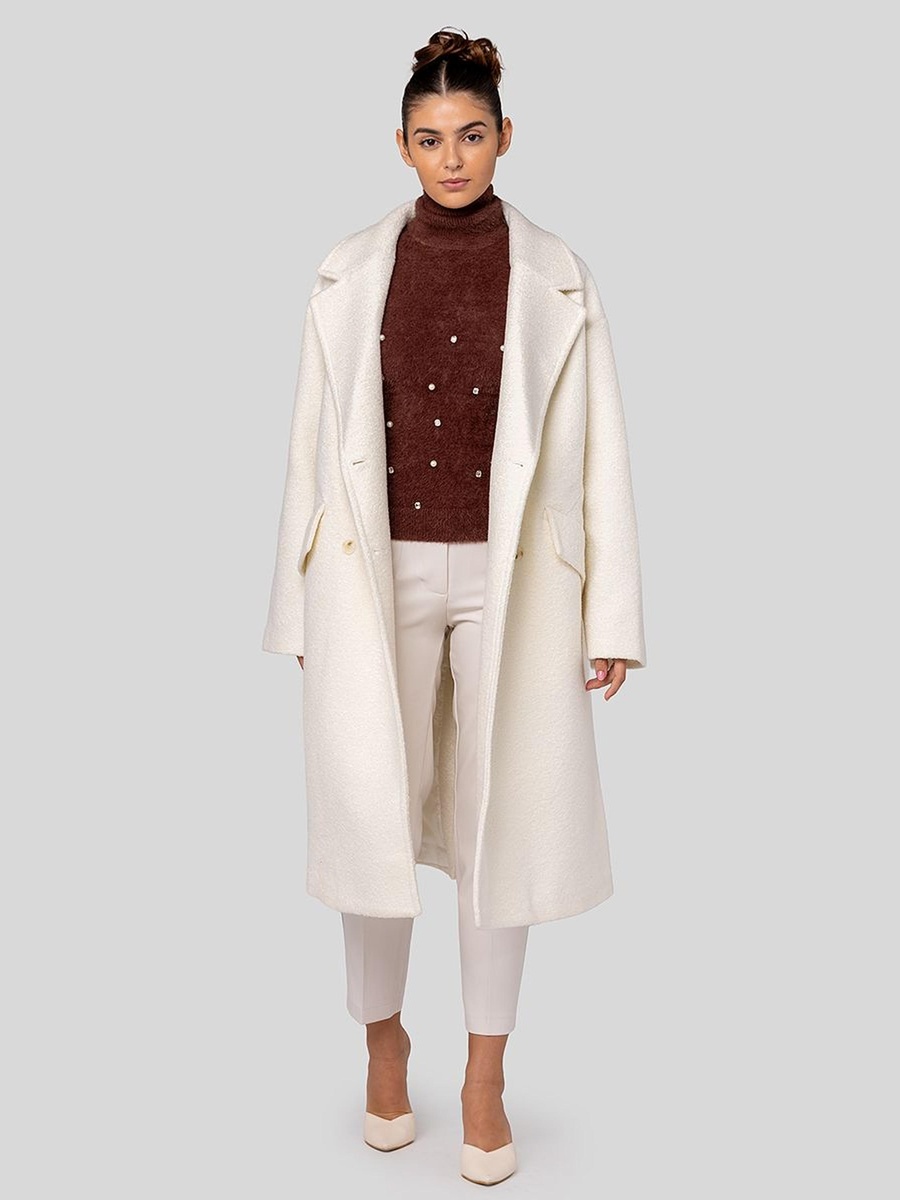 Coat with Double Breasted Buttons